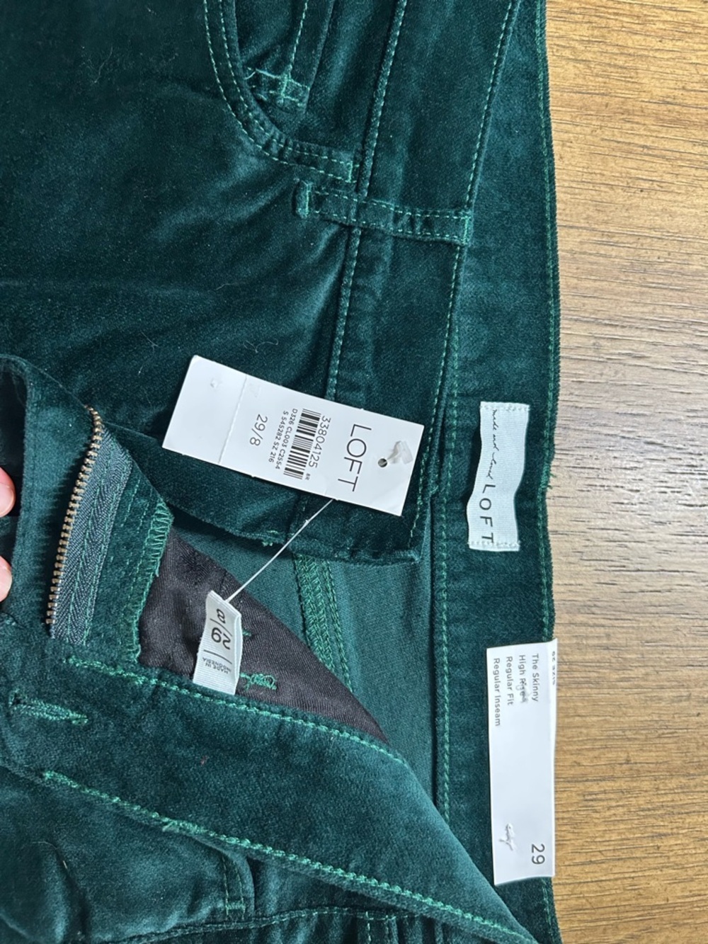 NEW LOFT Women’s Emerald Corduroy Pants size 29/8 NWT - Picture 3 of 4